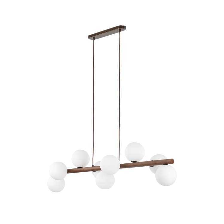 ESTERA WOOD ORZECH Lampa wisząca 9 10273 TK Lighting Orzech Biały