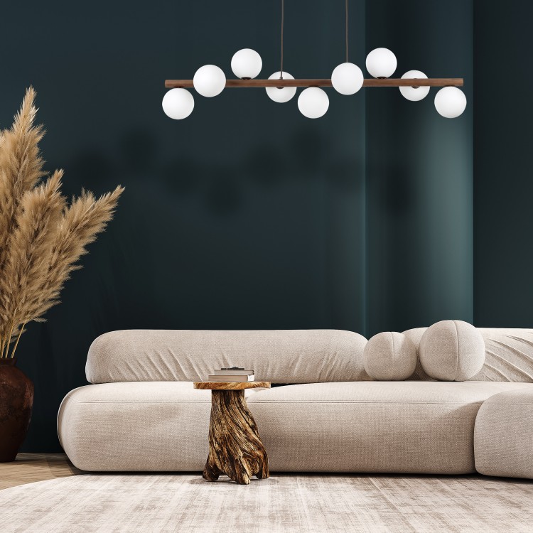 ESTERA WOOD ORZECH Lampa wisząca 9 10273 TK Lighting Orzech Biały