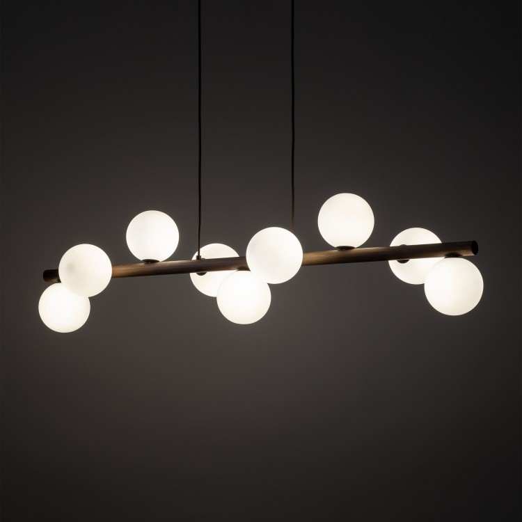 ESTERA WOOD ORZECH Lampa wisząca 9 10273 TK Lighting Orzech Biały
