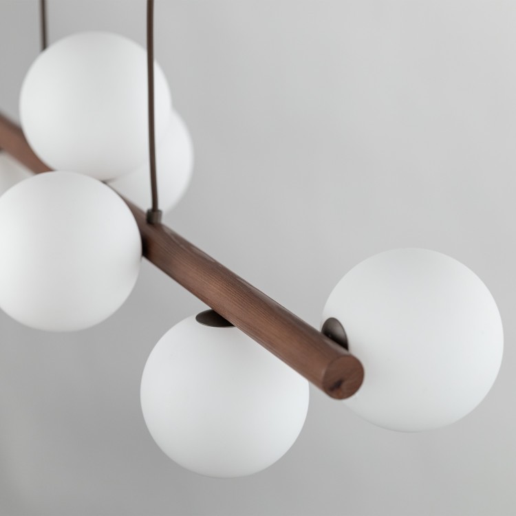 ESTERA WOOD ORZECH Lampa wisząca 9 10273 TK Lighting Orzech Biały