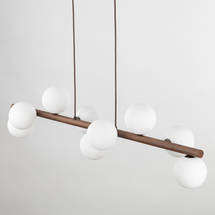 ESTERA WOOD ORZECH Lampa wisząca 9 10273 TK Lighting Orzech Biały