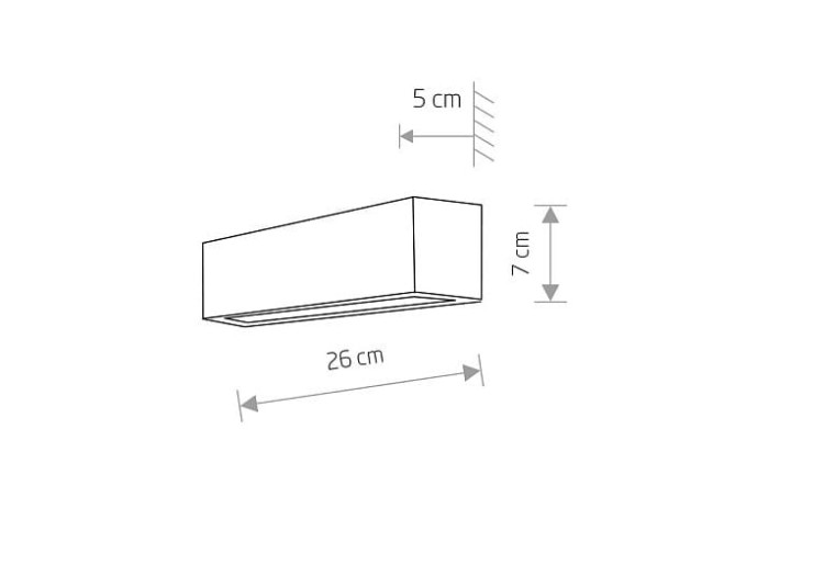 Oprawa liniowa ścienna STRAIGHT WALL XS WHITE 6345 NOWODVORSKI Lighting 26cm E14 Loft nowoczesna oświetleniowa natynkowa kinkiet biały Inspiracje Premium