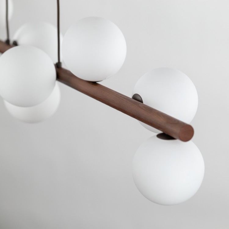 ESTERA WOOD ORZECH Lampa wisząca 9 10273 TK Lighting Orzech Biały