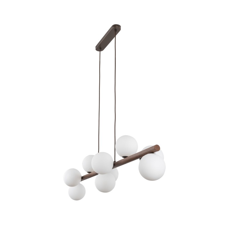 ESTERA WOOD ORZECH Lampa wisząca 9 10273 TK Lighting Orzech Biały