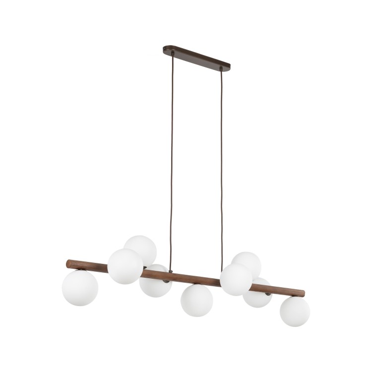 ESTERA WOOD ORZECH Lampa wisząca 9 10273 TK Lighting Orzech Biały