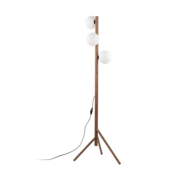 ESTERA WOOD ORZECH Lampa podłogowa 3 16045 TK Lighting Orzech Biały