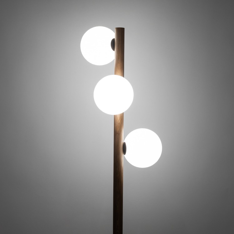 ESTERA WOOD ORZECH Lampa podłogowa 3 16045 TK Lighting Orzech Biały