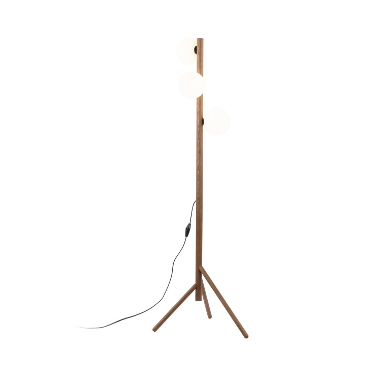 ESTERA WOOD ORZECH Lampa podłogowa 3 16045 TK Lighting Orzech Biały
