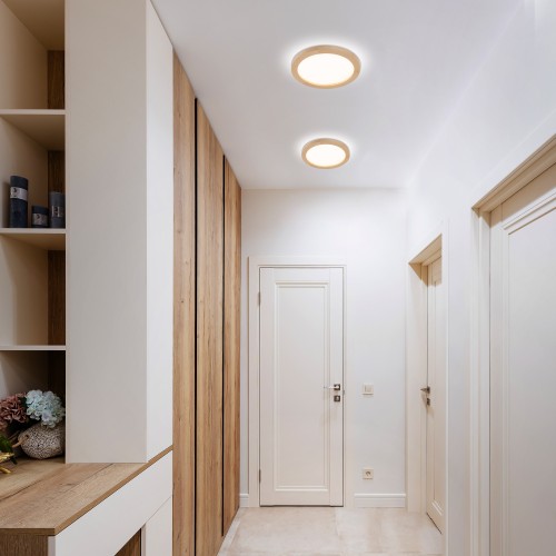 AQUA WOOD BUK 325 24W LED 18004 TK Lighting Buk Biały