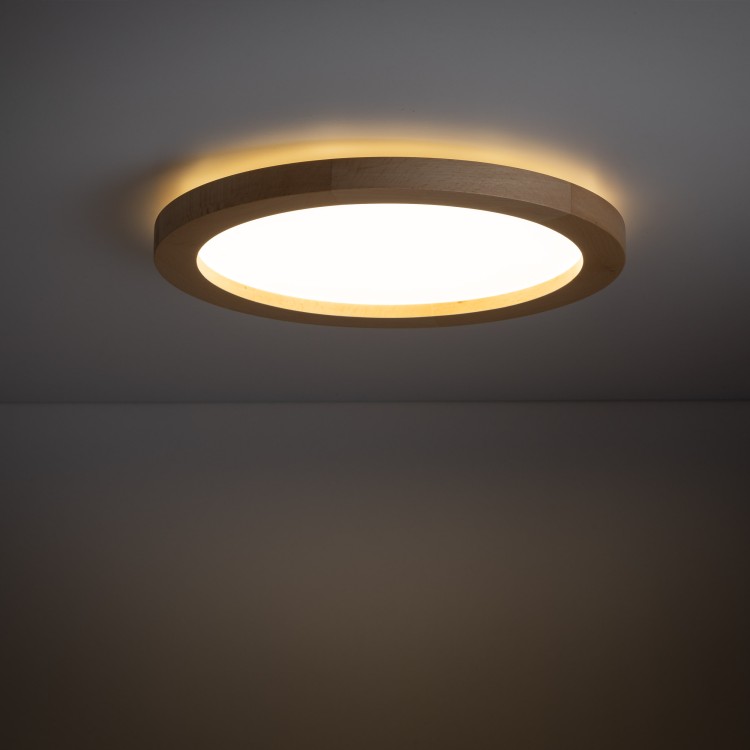 AQUA WOOD BUK 325 24W LED 18004 TK Lighting Buk Biały