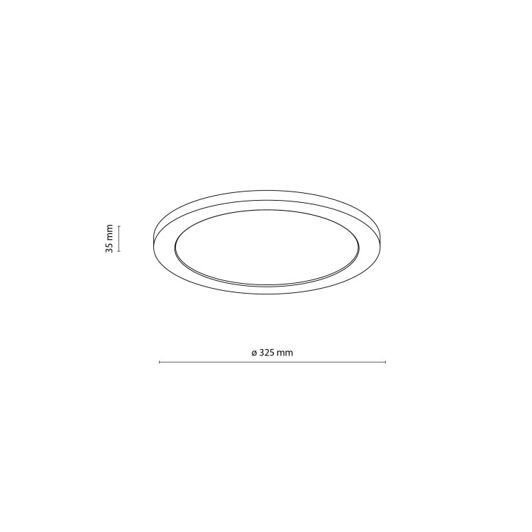AQUA WOOD BUK 325 24W LED 18004 TK Lighting Buk Biały