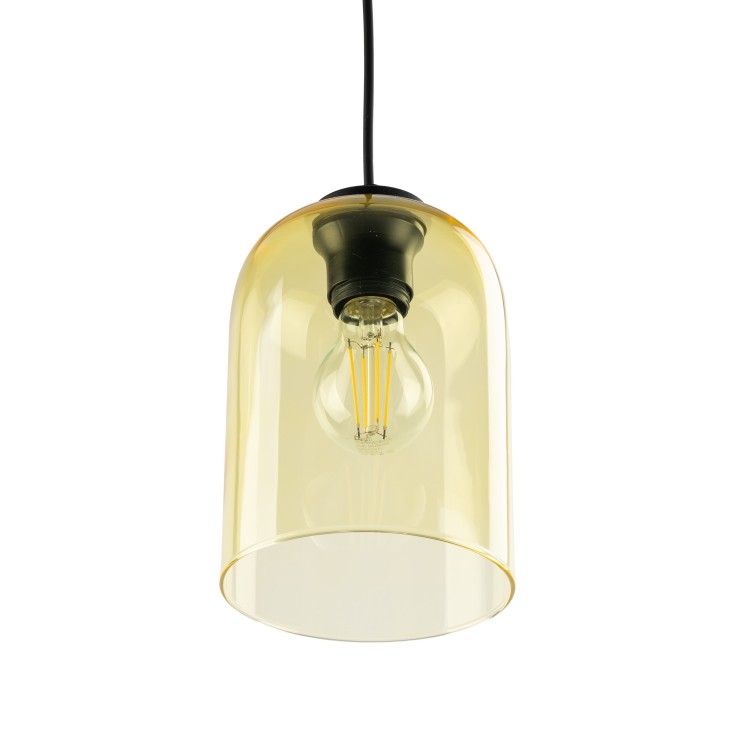 MOLLY YELLOW Lampa wisząca 1 10297 TK Lighting Czarny Żółty