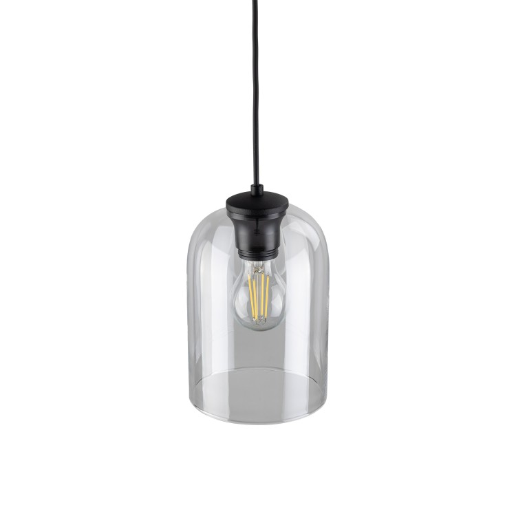 MOLLY TRANSPARENT Lampa wisząca 1 10300 TK Lighting Czarny Transparentny