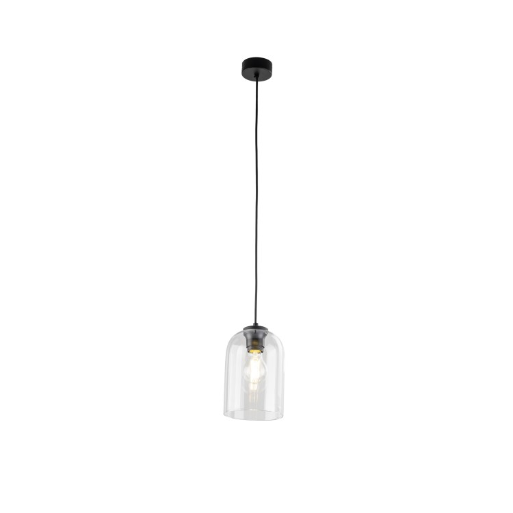 MOLLY TRANSPARENT Lampa wisząca 1 10300 TK Lighting Czarny Transparentny