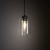 MOLLY TRANSPARENT Lampa wisząca 1 10300 TK Lighting Czarny Transparentny