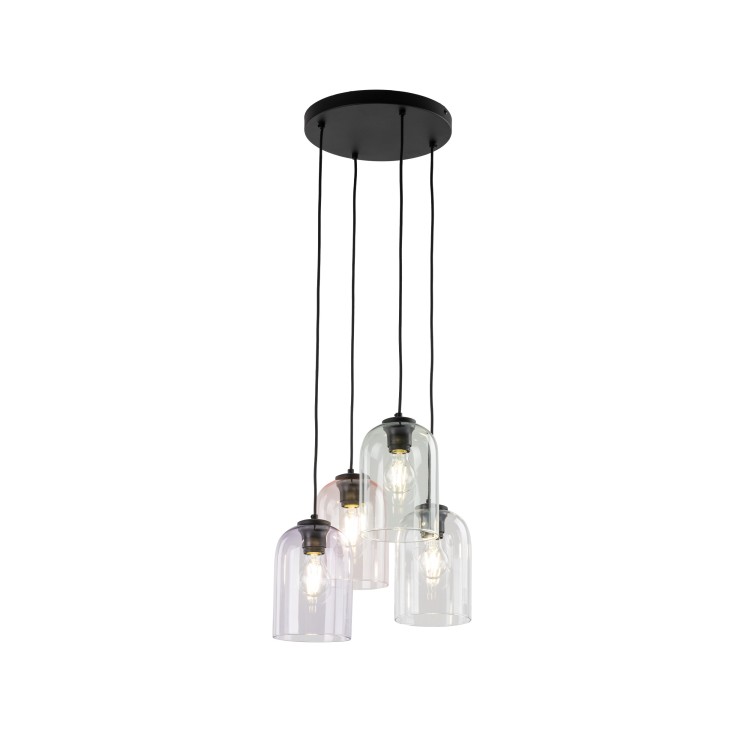 MOLLY Lampa wisząca 4 Koło 10301 TK Lighting Czarny Transparentny, Różowy, Zielony, Fioletowy