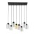 MOLLY Lampa wisząca 8 10303 TK Lighting Czarny Żółty, Transparentny, Różowy, Zielony, Fioletowy