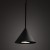 CONO MINI BLACK Lampa wisząca 1 10304 TK Lighting Czarny Czarny