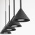 CONO MINI BLACK Lampa wisząca 4 10305 TK Lighting Czarny Czarny