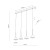 CONO MINI BLACK Lampa wisząca 4 10305 TK Lighting Czarny Czarny