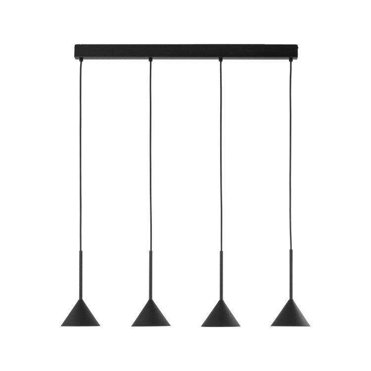 CONO MINI BLACK Lampa wisząca 4 10305 TK Lighting Czarny Czarny