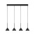 CONO MINI BLACK Lampa wisząca 4 10305 TK Lighting Czarny Czarny
