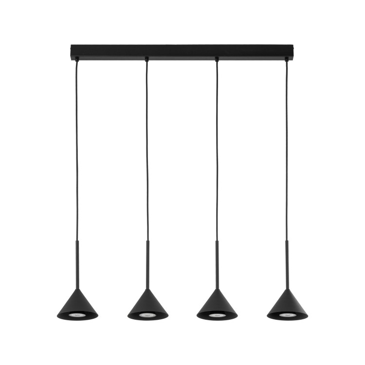 CONO MINI BLACK Lampa wisząca 4 10305 TK Lighting Czarny Czarny