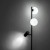 VOX Lampa podłogowa 3 16063 TK Lighting Czarny Biały