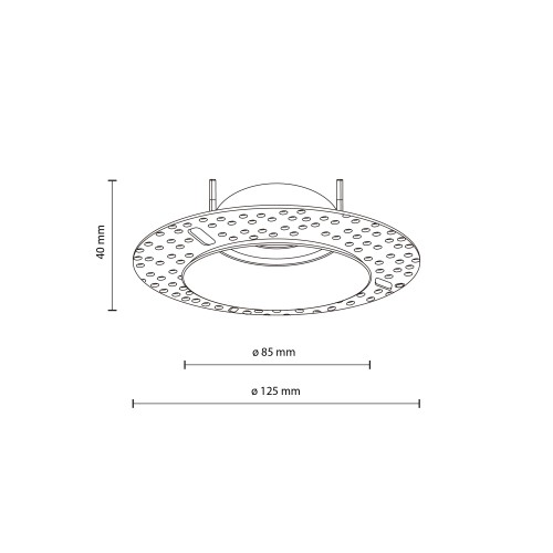 FIRA WHITE GU10 10574 TK Lighting Biały Transparentny