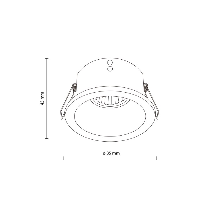 OPTI WHITE GU10 10578 TK Lighting Biały Transparentny