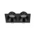 PRISMA DUO BLACK 2 XGU10 10579 TK Lighting Czarny Transparentny