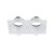 PRISMA DUO WHITE 2 XGU10 10580 TK Lighting Biały Transparentny