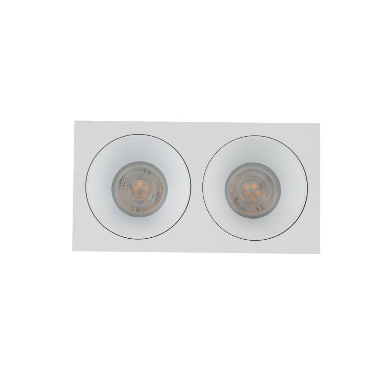 PRISMA DUO WHITE 2 XGU10 10580 TK Lighting Biały Transparentny