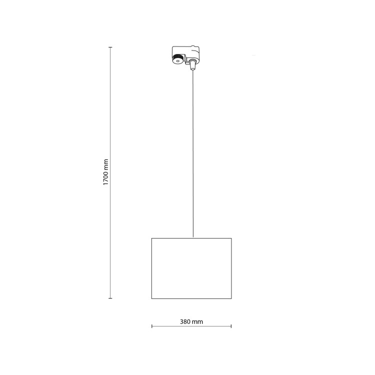 TRACER WHITE 380 1XE27 10671 TK Lighting Biały Biały