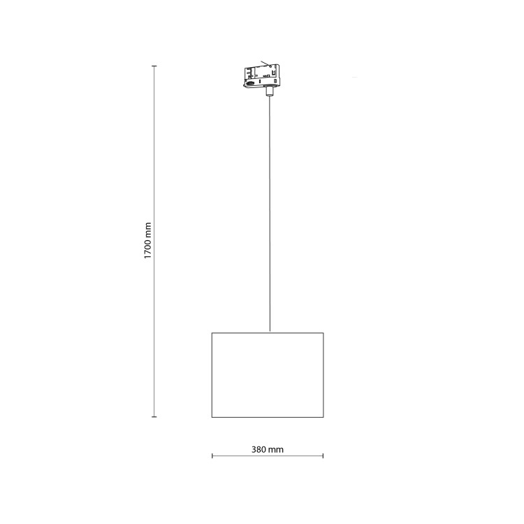 TRACER JUTA 380 Trójobwodowy 1XE27 10688 TK Lighting Czarny Brązowy