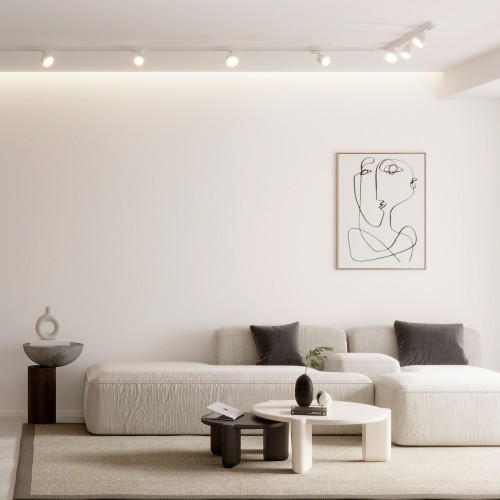 TRACER SET WHITE 90 10529 TK Lighting Biały Biały