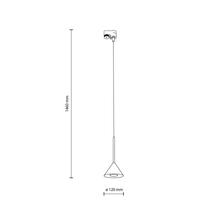 TRACER CONO MINI BLACK 10649 TK Lighting Czarny Czarny
