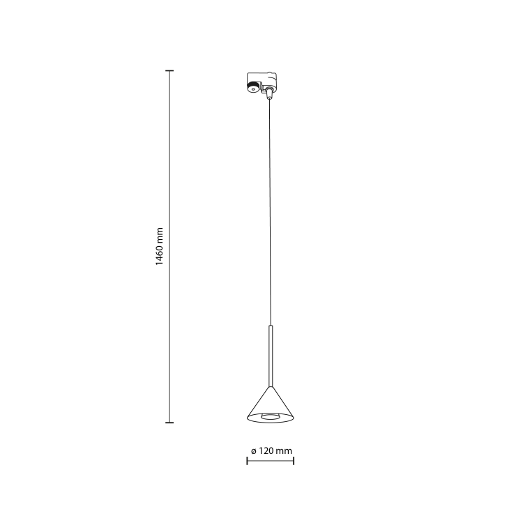 TRACER CONO MINI BLACK 10649 TK Lighting Czarny Czarny