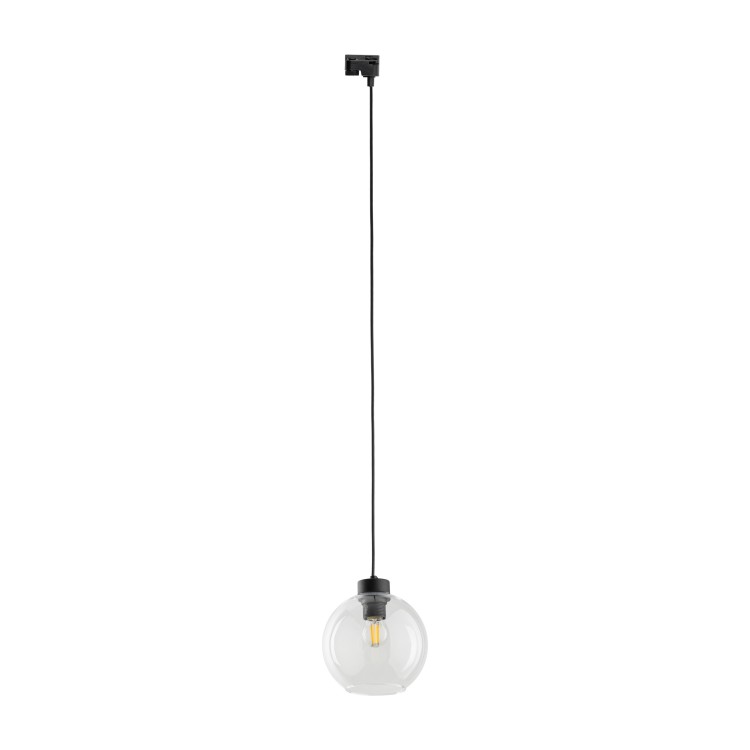 TRACER CUBUS TRANSPARENT 1XE27 10665 TK Lighting Czarny Transparentny
