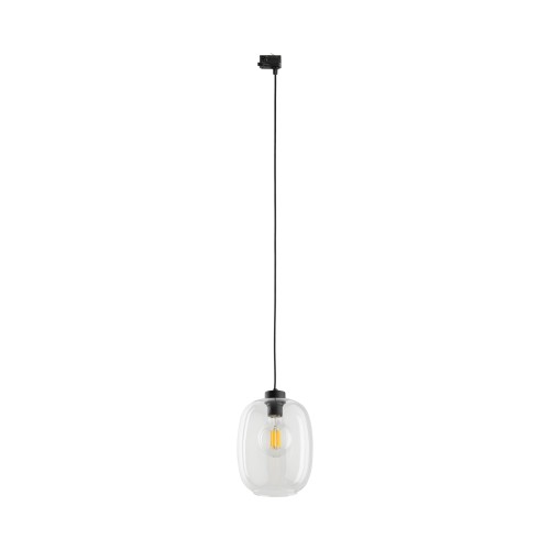 TRACER ELIO TRANSPARENT Trójobwodowy 1XE27 10682 TK Lighting Czarny