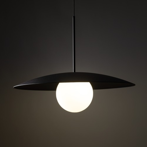 SLATE BLACK GLASS 10637 TK Lighting Czarny Biały