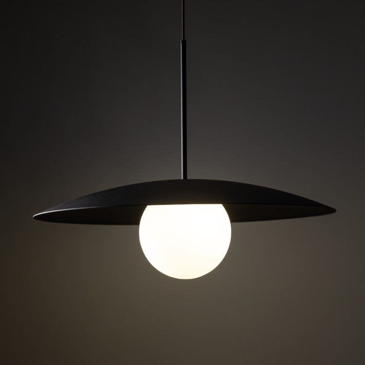 SLATE BLACK GLASS 10637 TK Lighting Czarny Biały