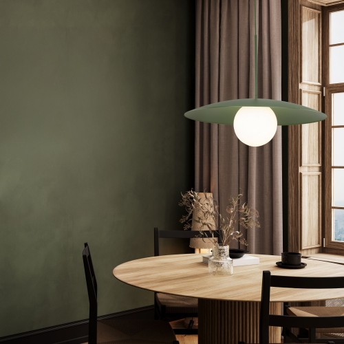 SLATE PEAPOD GLASS 10909 TK Lighting Zielony Biały