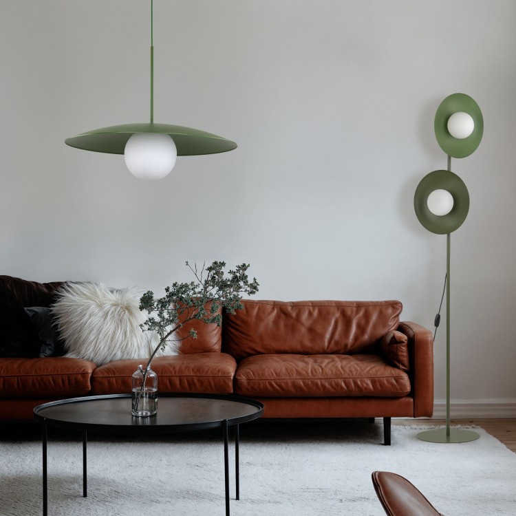 SLATE PEAPOD GLASS 10909 TK Lighting Zielony Biały