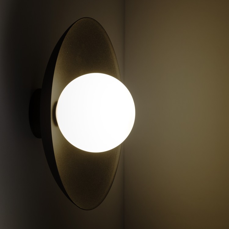 SLATE BLACK GLASS Kinkiet 1XG9 10934 TK Lighting Czarny Biały