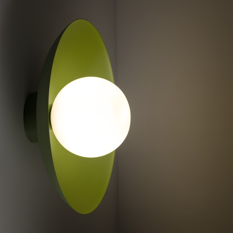 SLATE PEAPOD GLASS Kinkiet 1XG9 10935 TK Lighting Zielony Biały