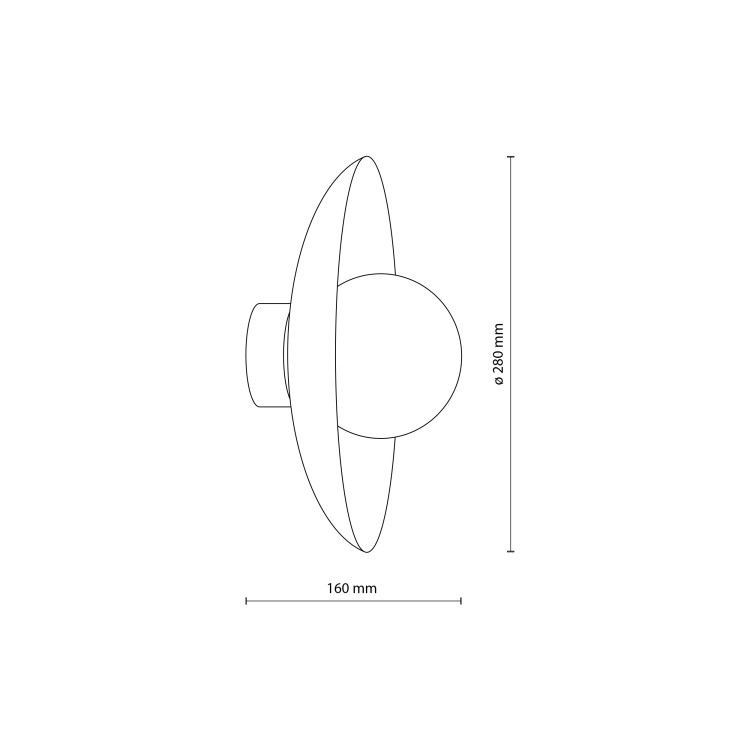 SLATE PEAPOD GLASS Kinkiet 1XG9 10935 TK Lighting Zielony Biały