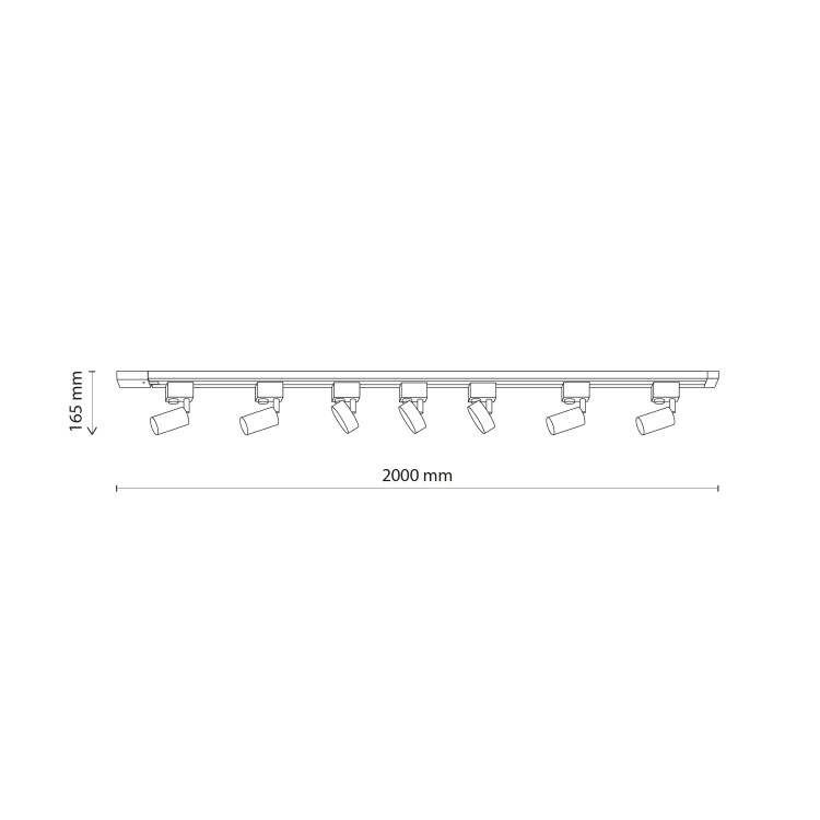 TRACER SET BLACK 2 - Trójobwodowy 10441 TK Lighting Czarny Czarny