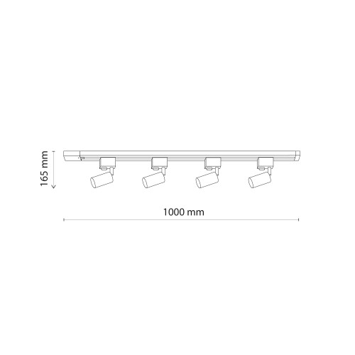 TRACER SET BLACK 11 10450 TK Lighting Czarny Czarny