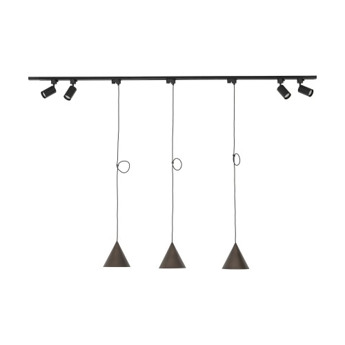 TRACER SET CONO BROWN 149 10609 TK Lighting Czarny Brązowy